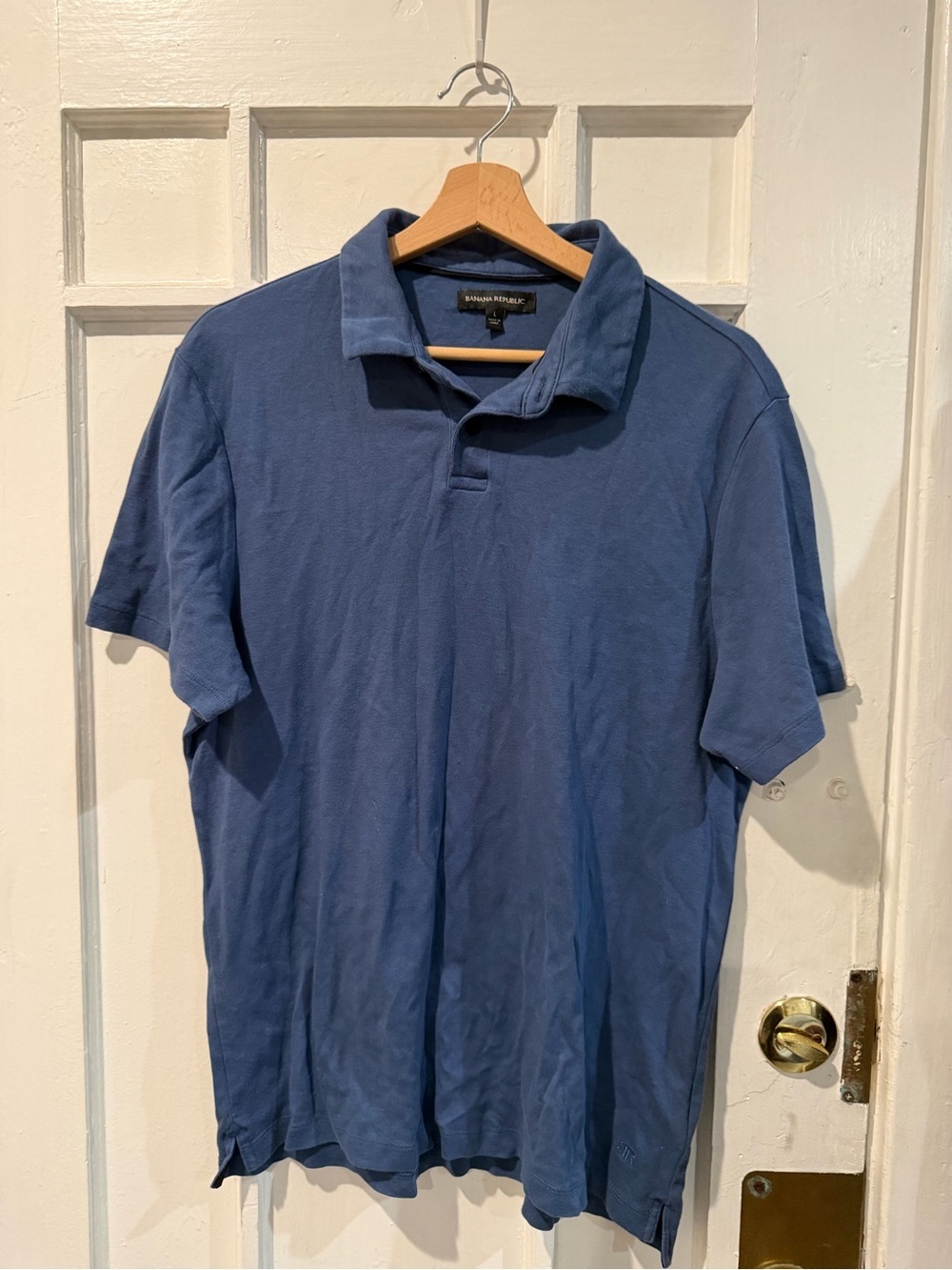 Banana Republic Men’s Navy Blue Short-Sleeve Polo